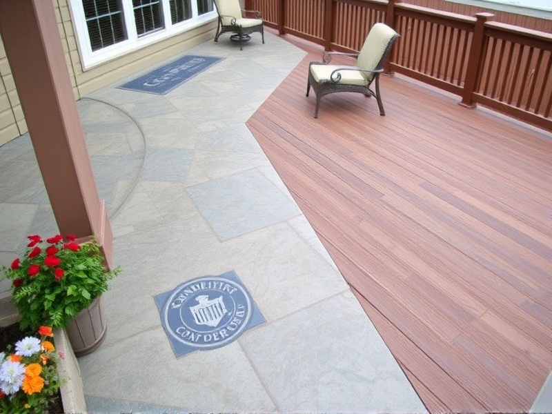 Aesthetic Appeal: Stamped Concrete vs. Composite Decking