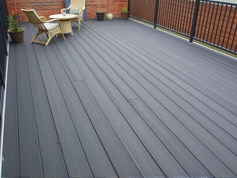 anthracite composite decking 4m