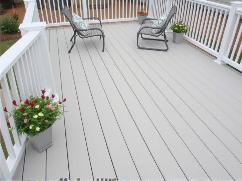 azek light mist composite decking