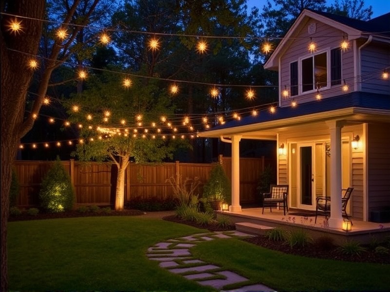 backyard lights ideas