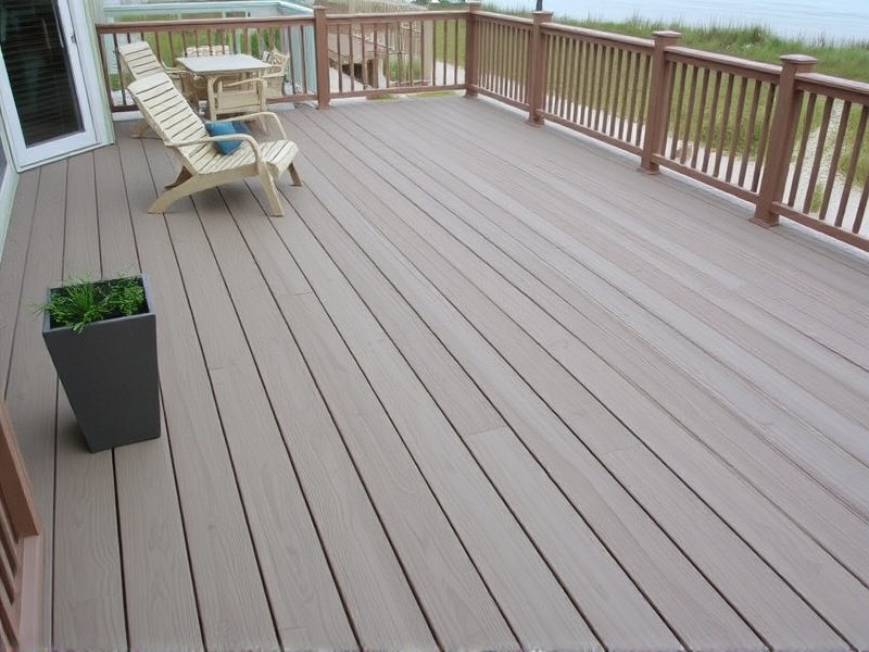 beach dune composite decking