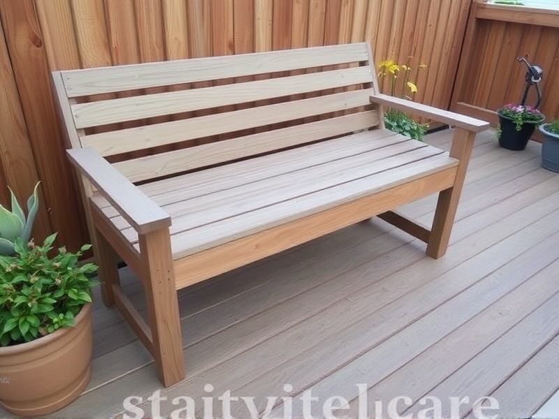 bench from composite decking