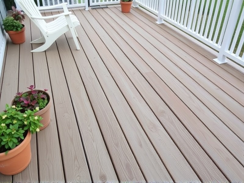 best way to brighten up faded composite decking