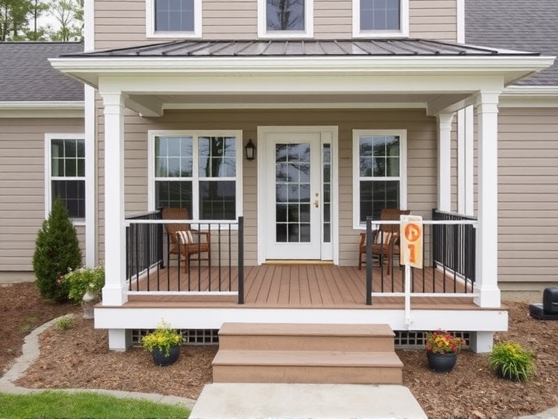 Building a Weather-Resistant Front Porch with Composite Decking and Roof