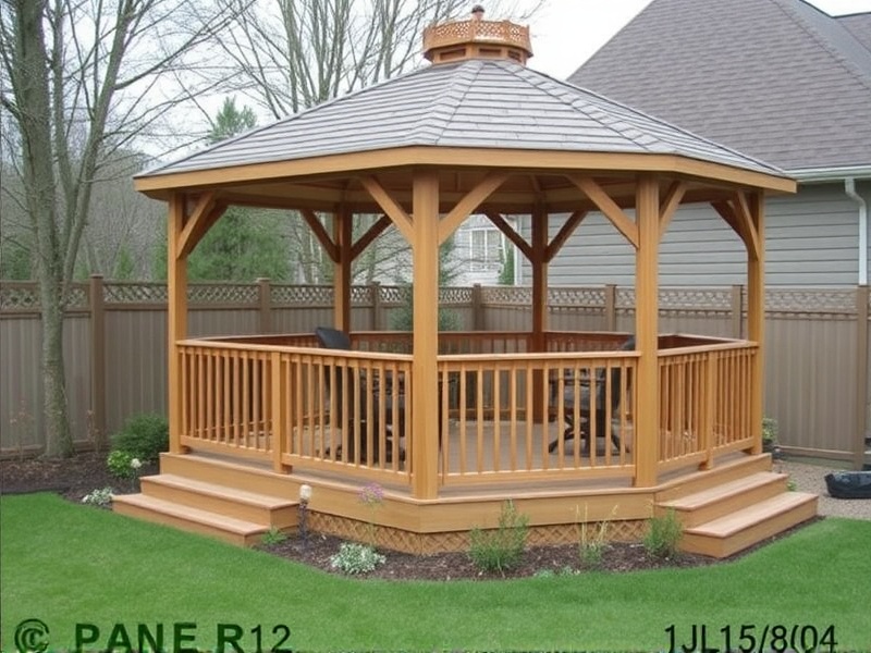 building gazebo from composite decking