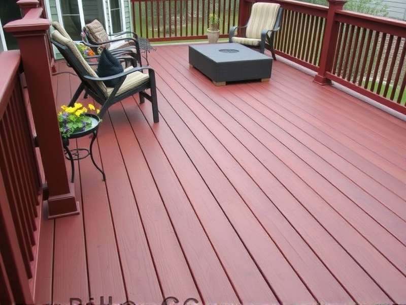 cherry composite decking