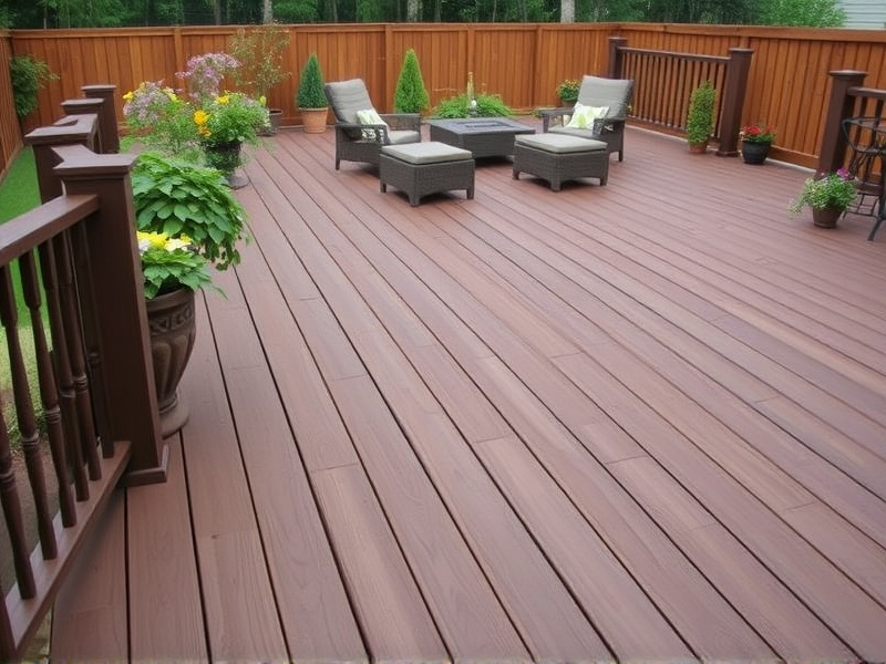 The Versatility of Forest Brown Composite Decking in Landscape Design