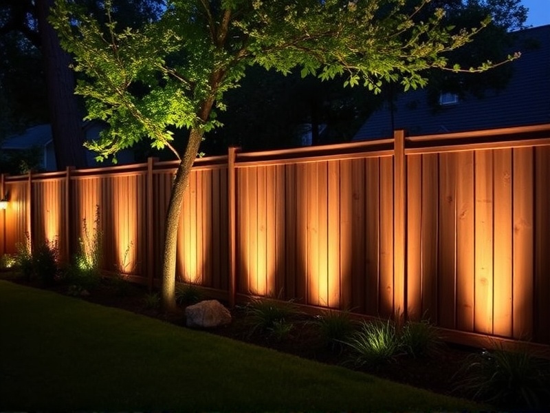 Transform Your Backyard with Innovative Fence Lighting Designs