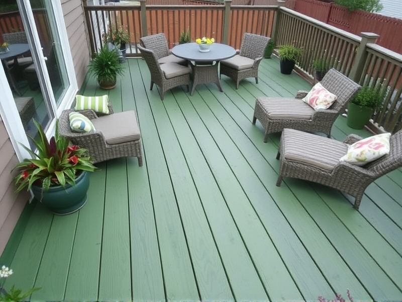 Transform Your Outdoor Space with Green Color Composite Decking