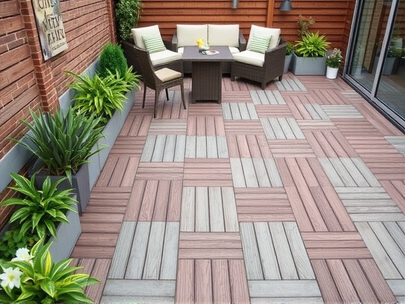 Transform Your Outdoor Space with WPC Garden Deck Tiles