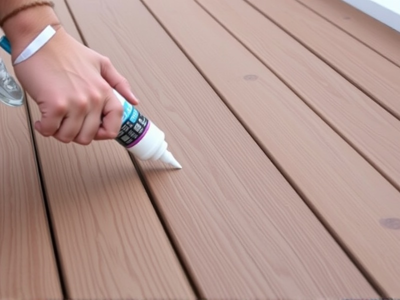 will caulk stick to composite decking