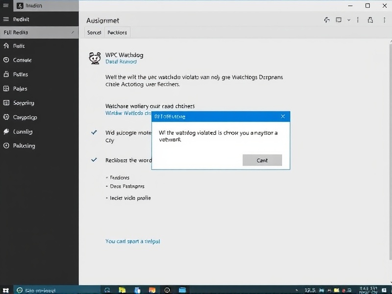 Windows 10 Users Report WPC Watchdog Violation Error: Insights from Reddit