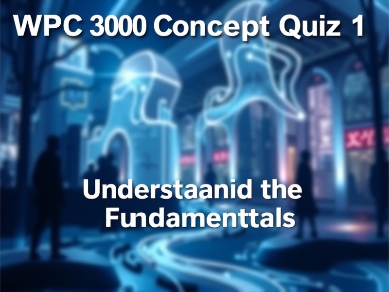 WPC 300 Concept Quiz 1: Understanding the Fundamentals