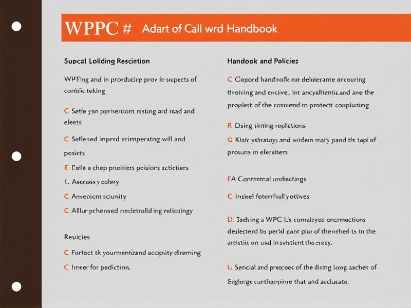 wpc handbook and policies