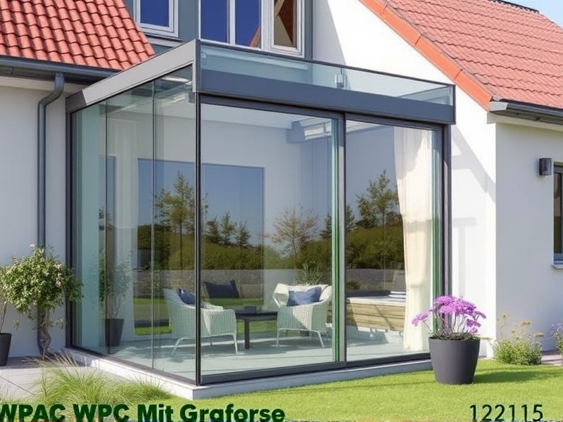 wpc zaun mit glas