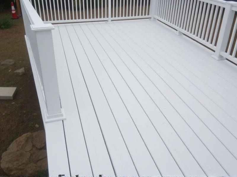 2x4 composite decking white