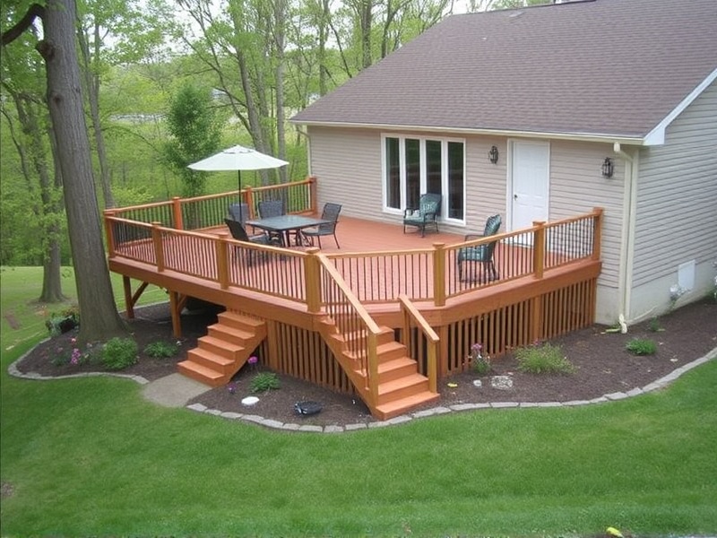 backyard decks on a slope