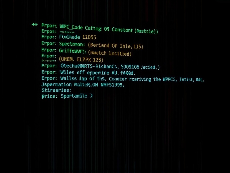 wpc 1005 error code spectrum