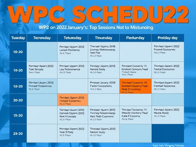 WPC Schedule January 2022: Top Sessions Not to Miss